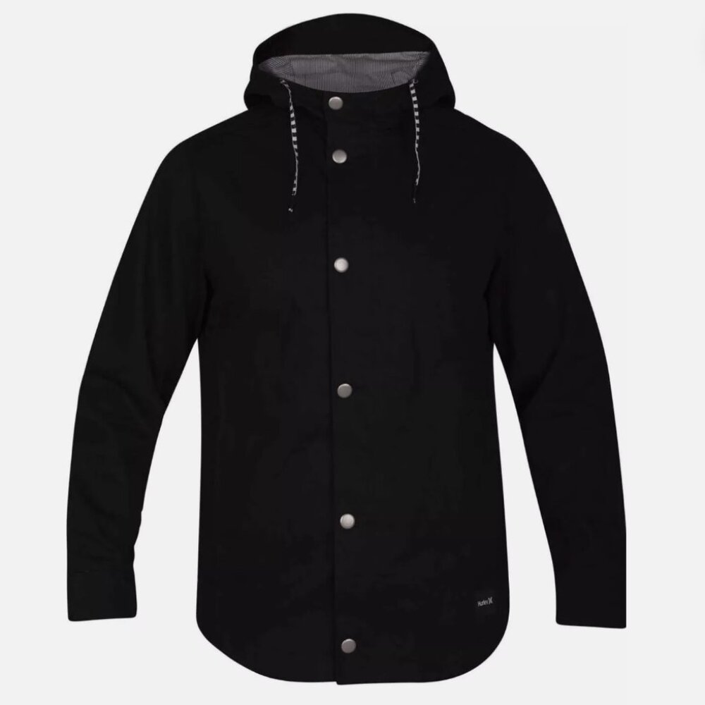 Hurley Mac A Frame Jacket AJ2620, Black (Small)